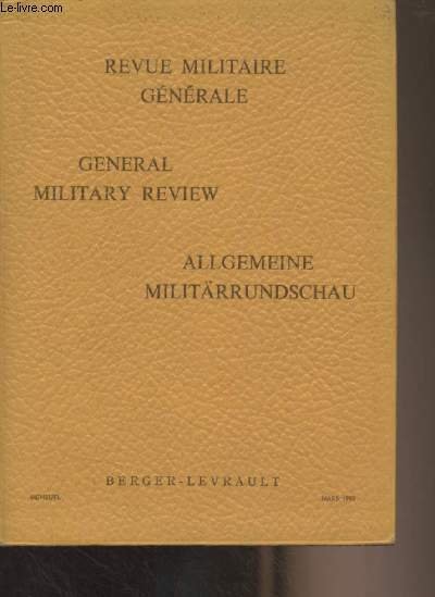 Revue militaire générale // General military review // Allgemeine militärrundschaud …