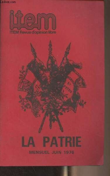 ITEM, revue d'opinion libre - Juin 1976 n°3 -La patrie … | Immagine principale
