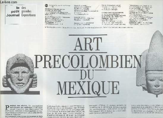 Le petit journal des grandes expositions n°210 - Art précolombien …