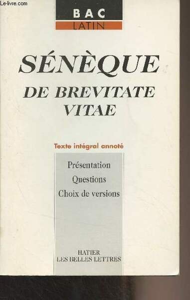 Sénèque, De brevitate vitae (Sur la brièveté de la vie) … | Immagine principale
