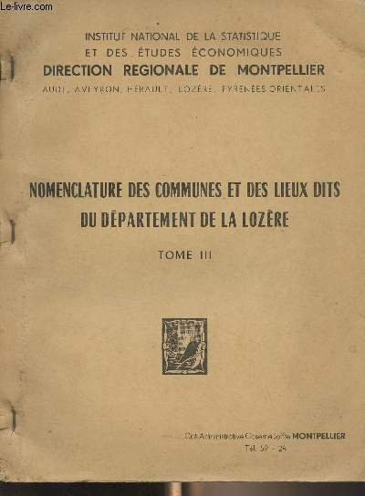 Nomenclature des communes et des lieux dits du département de …