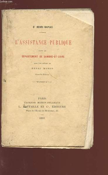 L'ASSISTANCE PUBLIQUE DANS LE DEPARTEMENT DE SAMBRE-ET-LOIRE