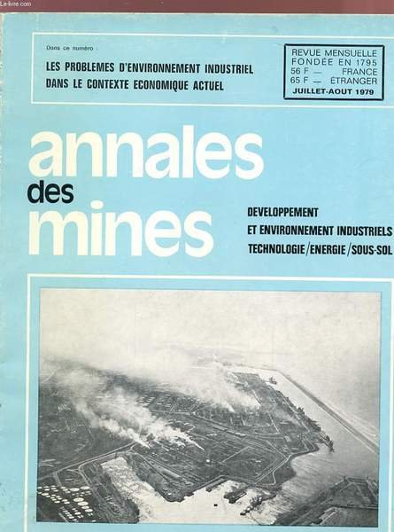 ANNALES DES MINES - JUILLET-AOUT 1979 - DEVELOPPEMENT ET ENVIRONNEMENT …