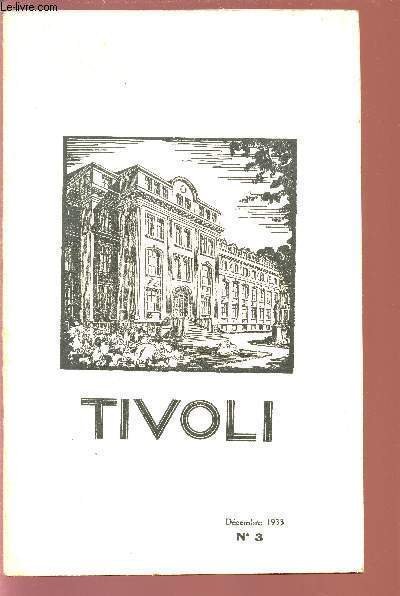TIVOLI - N�3 - DECEMBRE 1933 - BULLETIN DU COLLEGE …