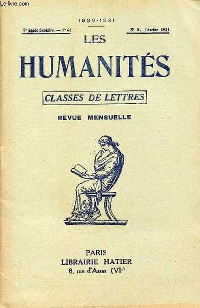 LES HUMANITES / CLASSES DE LETTRES / 7�me ANNEE SCOLAIRE … | Immagine principale