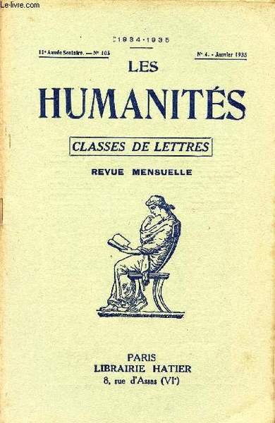 LES HUMANITES / CLASSES DE LETTRES / 11�me ANNEE SCOLAIRE … | Immagine principale