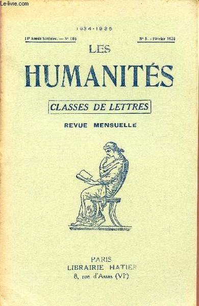 LES HUMANITES / CLASSES DE LETTRES / 11�me ANNEE SCOLAIRE … | Immagine principale