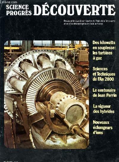 SCIENCE PROGRES DECOUVERTE / N 3426 - OCTOBRE 1970 / DES KILOWATTS EN ...