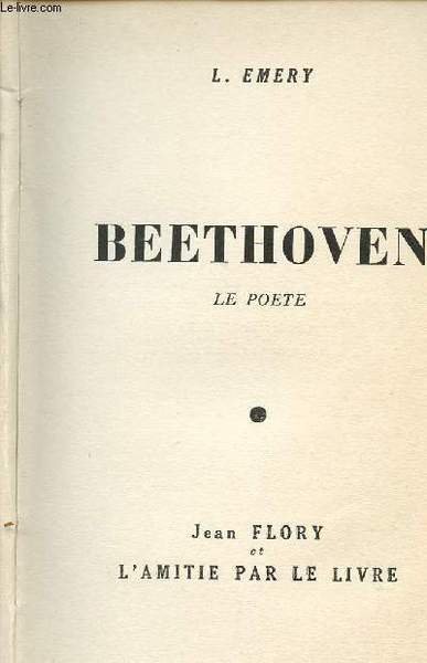 BEETHONVEN - LE POETE. | Immagine principale