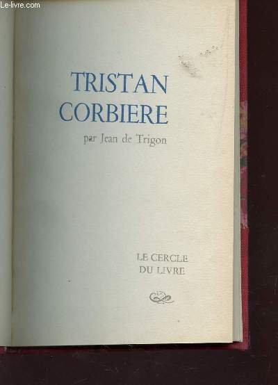 TRISTAN CORBIERE. | Immagine principale