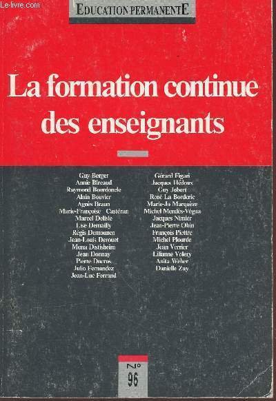 EDUCATION PERMANENTE / N�96 - LA FORMATION CONTINUE DES ENSEIGNANTS. | Immagine principale
