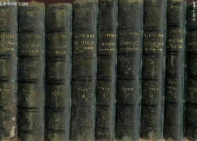 HISTOIRE DU CONSULAT ET DE L'EMPIRE - EN 9 TOMES (DU PREMIER AU NEUVIEME) - AVEC EX LIBRIS.