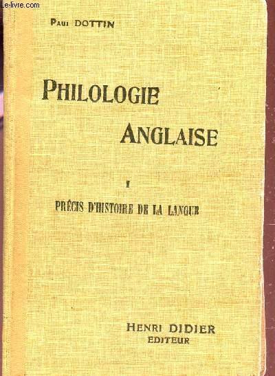 PHILOSOPHIE ANGLAISE - TOME I : PRECIS D'HISTOIRE DE LA …