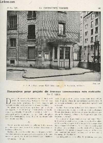LA CONSTRUCTION MODERNE - N�35 - 20 MAI 1927 / …