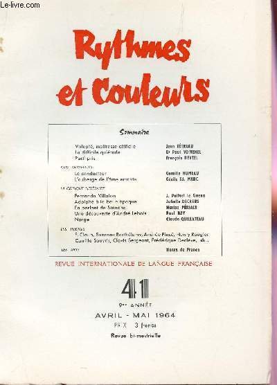 RYTHMES ET COULEURS - N�41 - 9e ANNEE -AVRIL-MAI 1964 …