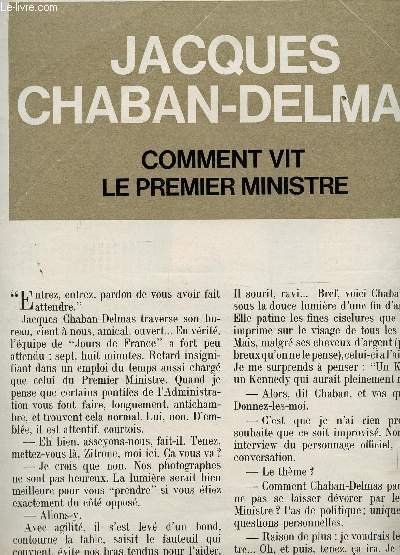 EXTRAIT D'UNE COUPURE DE PRESSE CONCERNANT JACQUES CHABAN-DELMAS : COMMENT …
