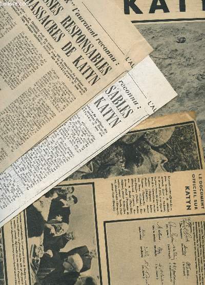 COUPURES DE PRESSE CONCERNANT L'AFFAIRE KATYN.