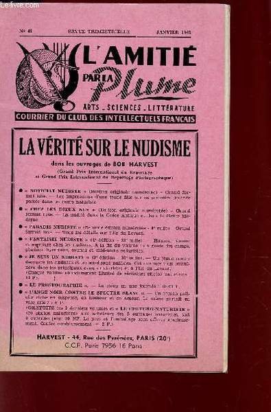 L'AMITIE PAR LA PLUME - N�49 - JANVIER 1963 / …