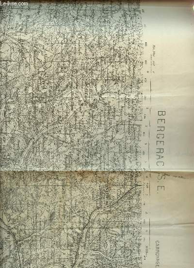 1 CARTE DE BERGERAC S.E. EN NOIR ET BLANC DE …