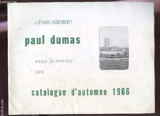 CATALOGUE D'AUTOMNE 1966 D'HORTICULTURE.