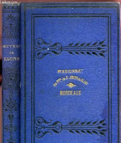 CHEFS-D'OEUVRE DE J. RACINE - PRECEDES D'UNE NOTICE SUR L'AUTEUR …