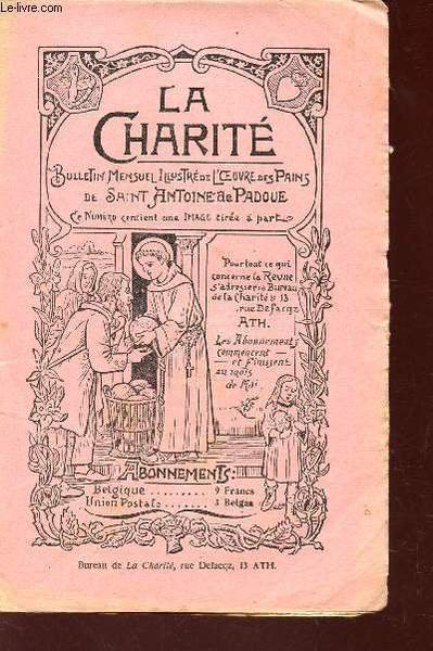 LA CHARITE - 34e ANNEE - N�4 - AOUT 1931 …