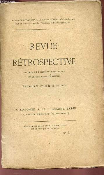REVUE RETROSPECTIVE - N�24 / La colonne de Boulogne - …
