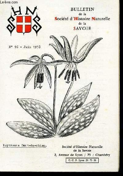 BULLETIN DE LA SOCIETE D'HISTOIRE NATURELLE DE LA SAVOIE / …