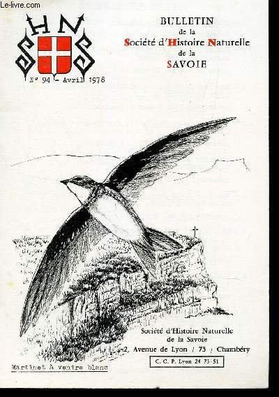 BULLETIN DE LA SOCIETE D'HISTOIRE NATURELLE DE LA SAVOIE / …