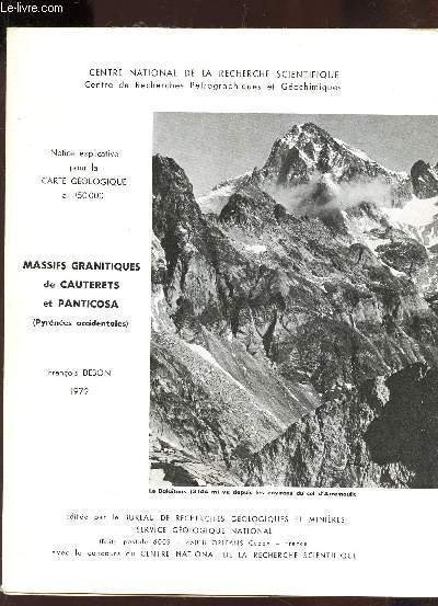 MASSIFS GRANITIQUES DE CAUTERETS ET PANTICOSA (PYRENEES OCCIDENTALES� - NOTICE …