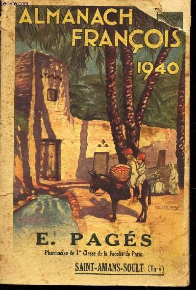 ALMANACH FRANCOIS 1940.
