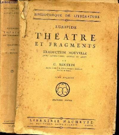 THEATRE ET FRAGMENTS - TOME PREMIER / "BIBLIOTHEQUE DE LITTERATURE". … | Immagine principale