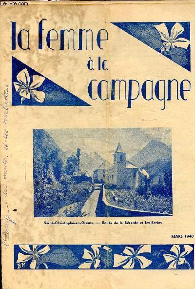 La Femme � la Campagne 13�me ann�e mars 1940 - … | Immagine principale