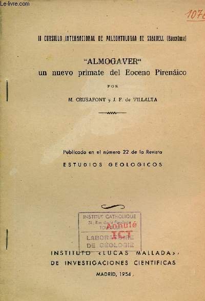 Almogaver un nuevo primate del Eoceno Pirenaico - Publicado en …
