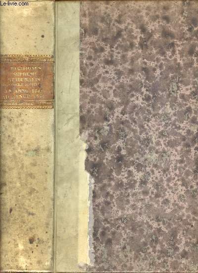 Decisiones supremi tribunalis signaturae justitiae ab anno 1845 ad annum … | Immagine principale