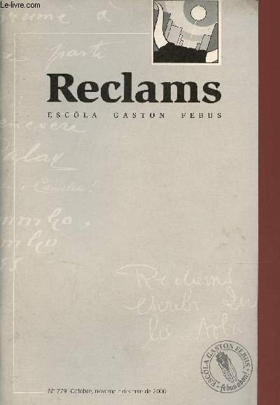 Reclams Escola Gaston Febus n�779 octobre noveme e deceme de …