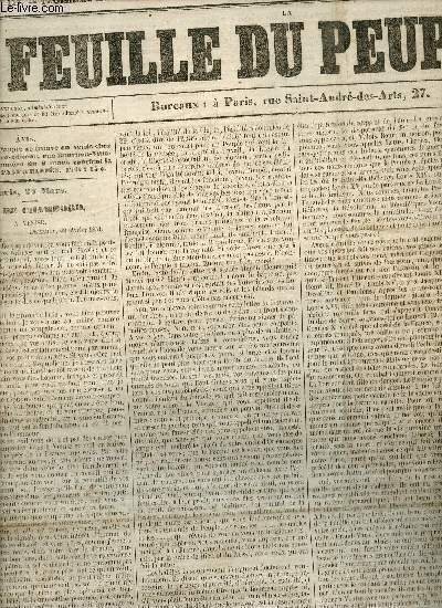 La Feuille du Peuple n�117 troisi�me ann�e vendrei 28 mars …