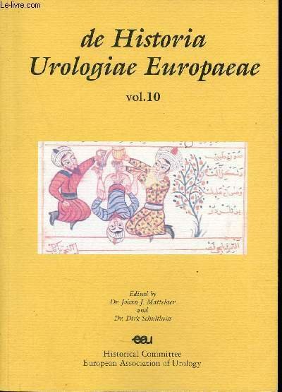 De Historia Urologiae Europaeae - Vol.10 - Foreword - introduction …