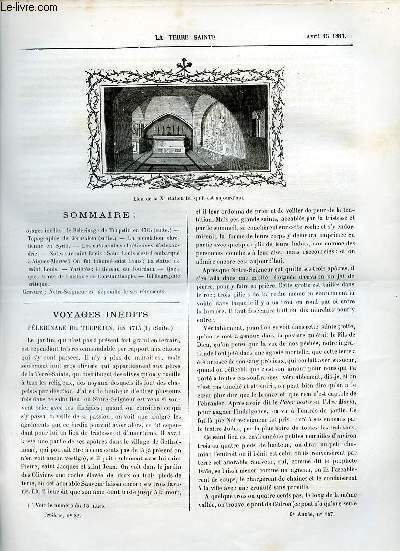La Terre Sainte n°32 3e série 9e année n°187 15 … | Immagine principale
