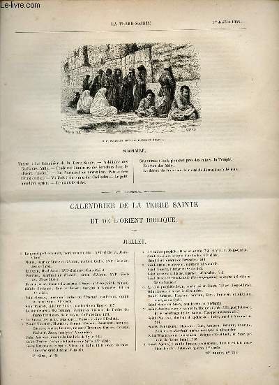 La Terre Sainte n°61 4e série 10e année n°216 1er … | Immagine principale