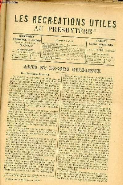 Les récréations utiles au presbytère n°15 - Des peintures murales … | Immagine principale
