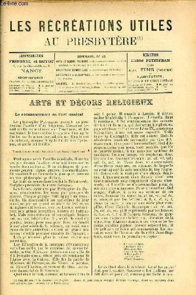 Les récréations utiles au presbytère n°22 - Le commencement de … | Immagine principale