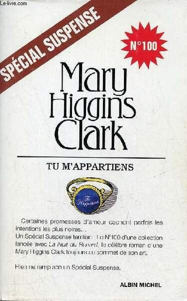 Tu m'appartiens - Roman - Collection Spécial suspense n°100.