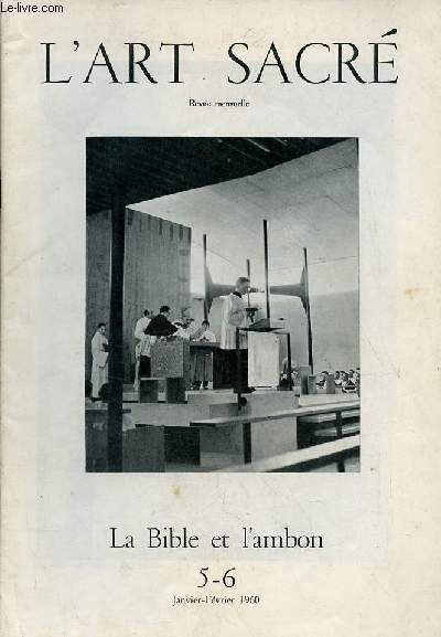 L'art sacré n°5-6 janvier-février 1960 - La Bible et l'ambon … | Immagine principale