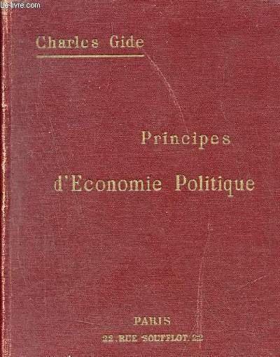 Principes d'économie politique.