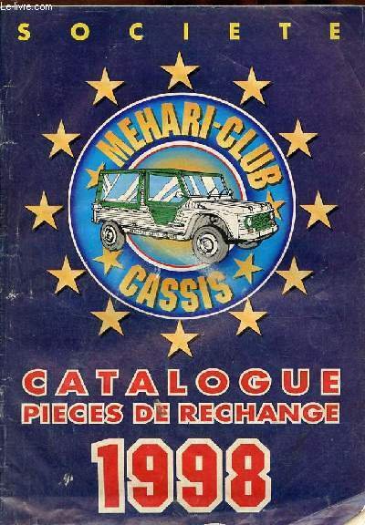 Société Mehari-Club cassis catalogue pièces de rechange 1998.