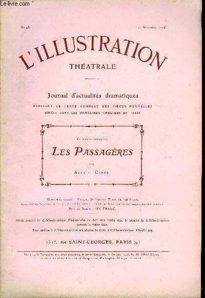 L'illustration théatrale n° 43 - Les passagères, comédie en quatre …