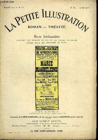 La petite illustration n° 16 série théatre n° 11 - …