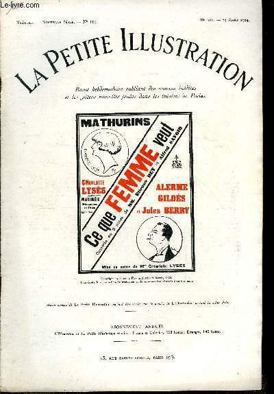 La petite illustration - nouvelle série n° 186 - théatre …