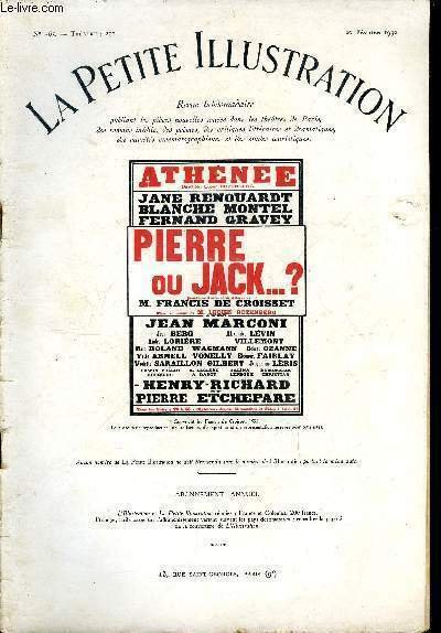 La petite illustration - nouvelle série n° 565 - théatre …